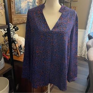 Jennifer Lopez Leopard Print Blouse